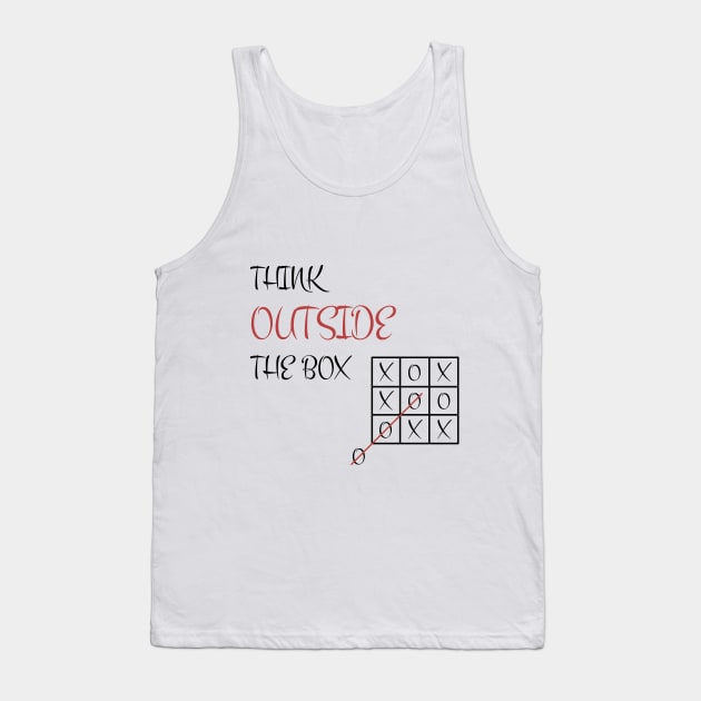 Think Outside The Box Gift Tank Top by evergreen_brand